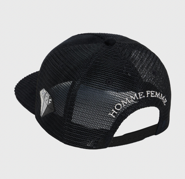 Homme + Femme WAVE LOGO HAT BLACK