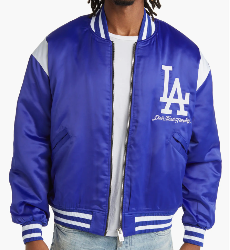 Diet Starts Monday LA Dodgers Bomber Jacket