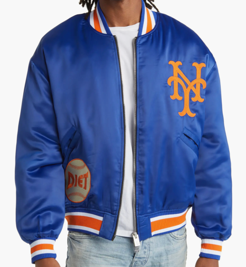 Diet Starts Monday New York Mets Bomber Jacket