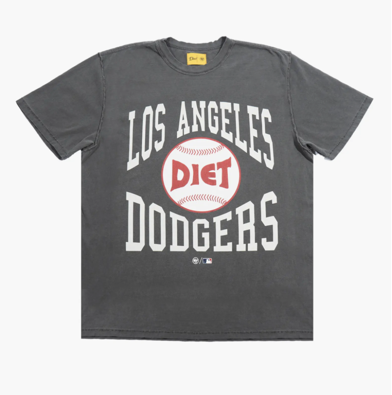 Diet Starts Monday x '47 Los Angeles Dodger Graphic T-Shirt