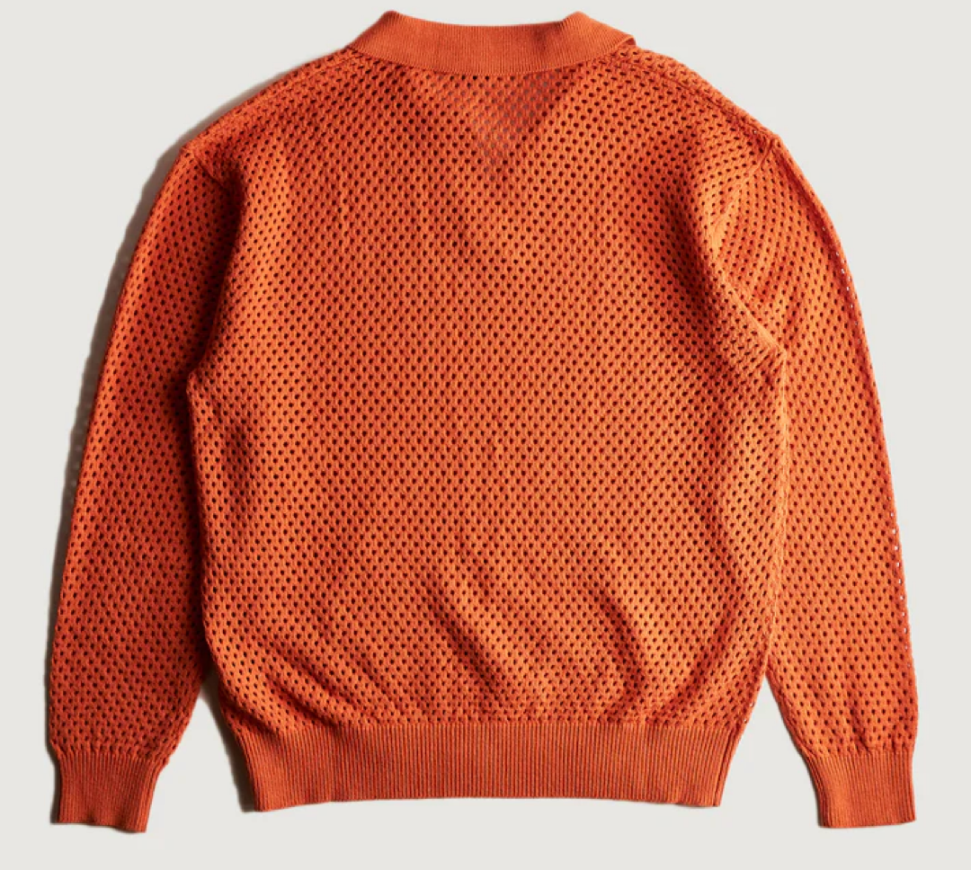 Embellish NYC Francis Knit Polo (Burnt Orange)