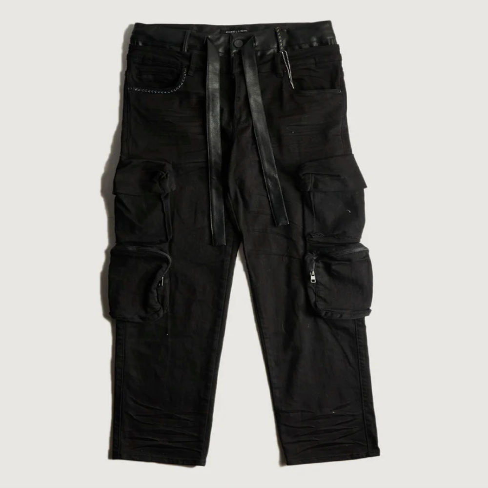 Embellish NYC Blake Cargo Denim (Black)