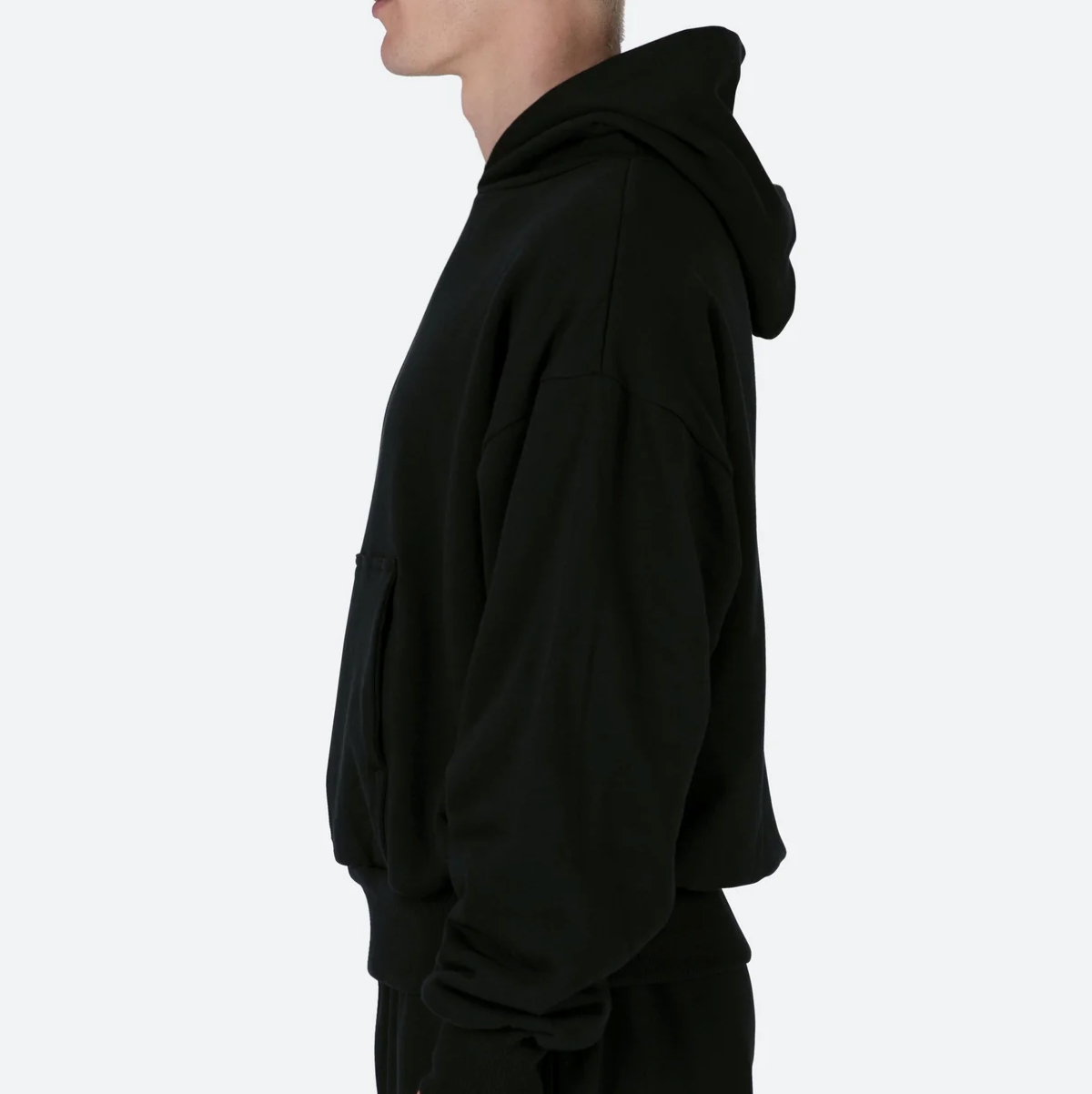 MNML double layer hoodie Black