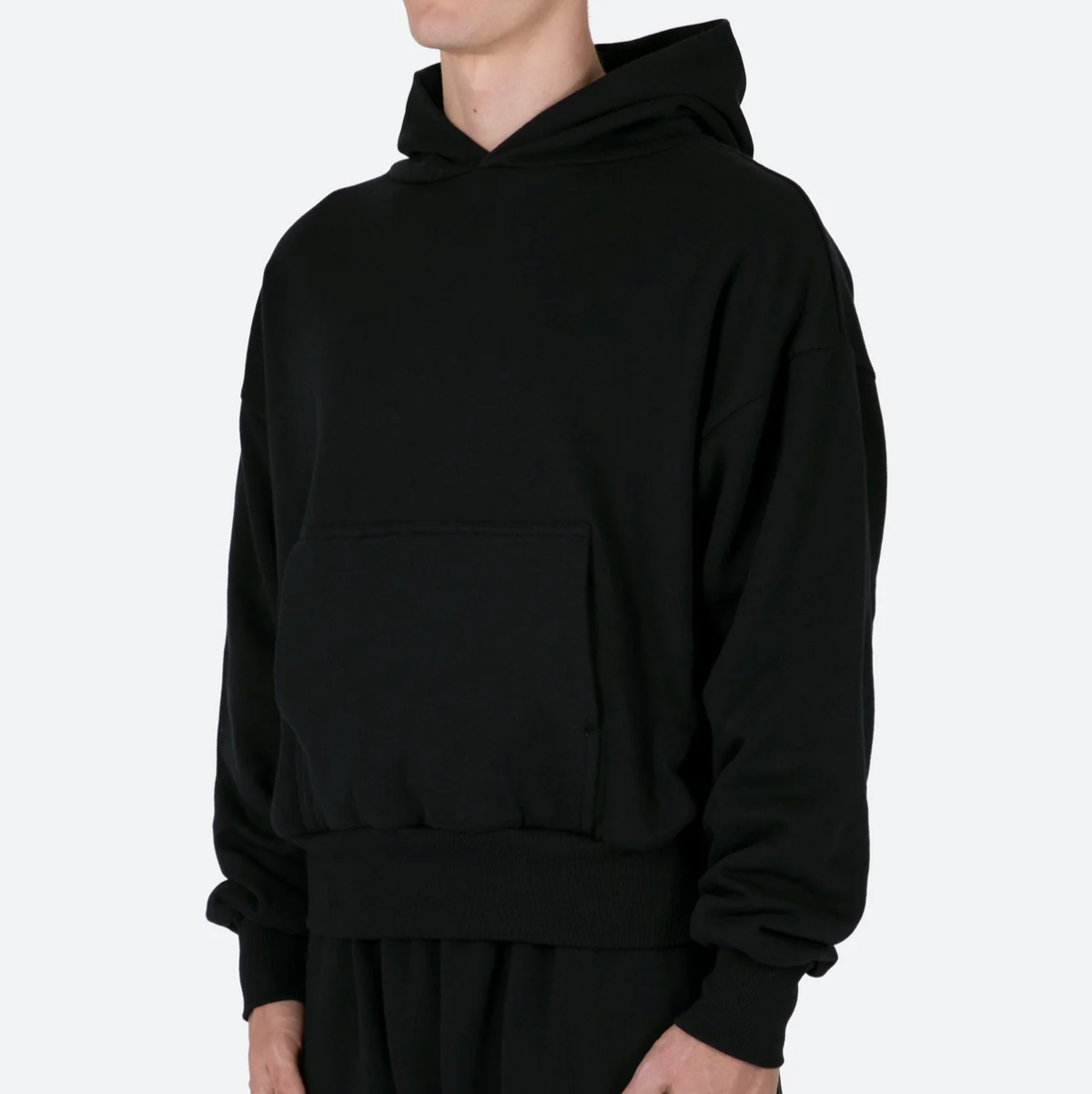 MNML double layer hoodie Black