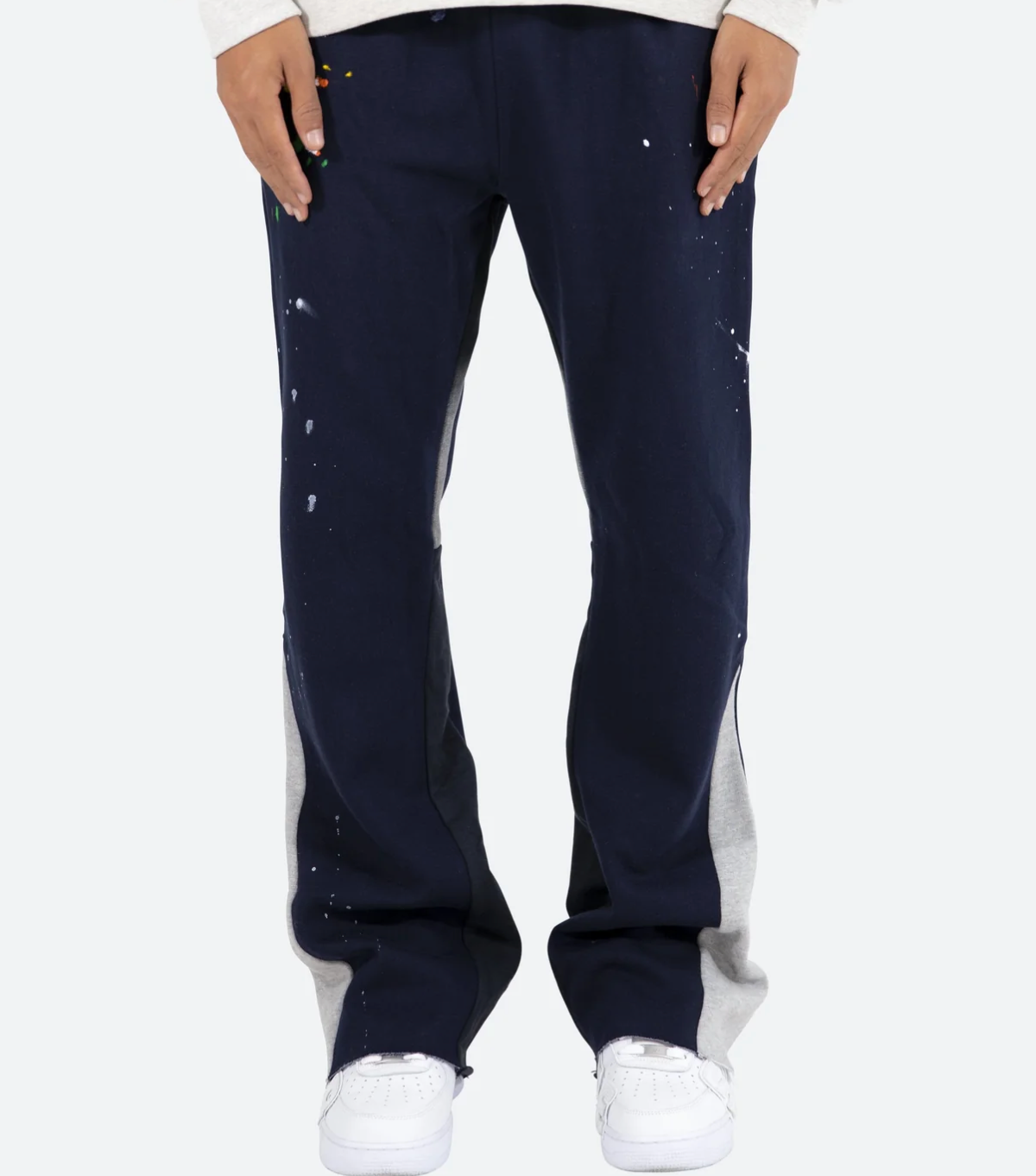 MNML Contrast bootcut sweatpants - Navy