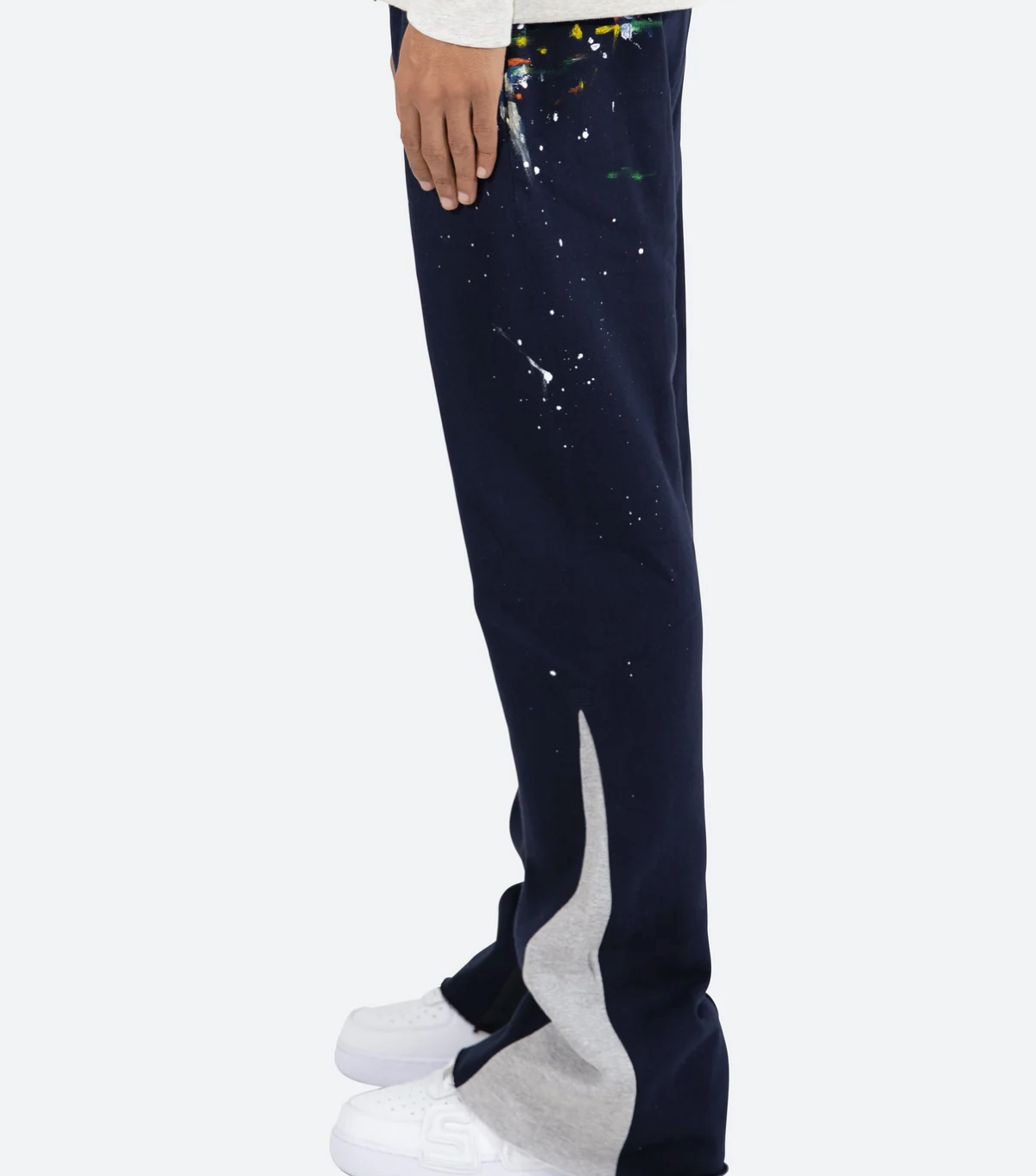 MNML Contrast bootcut sweatpants - Navy