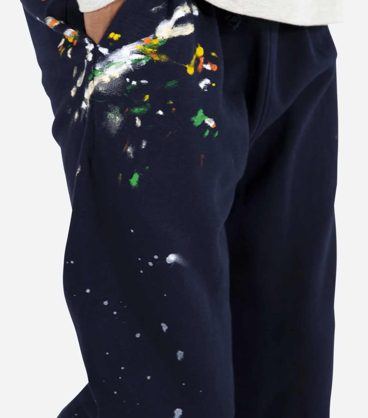 MNML Contrast bootcut sweatpants - Navy