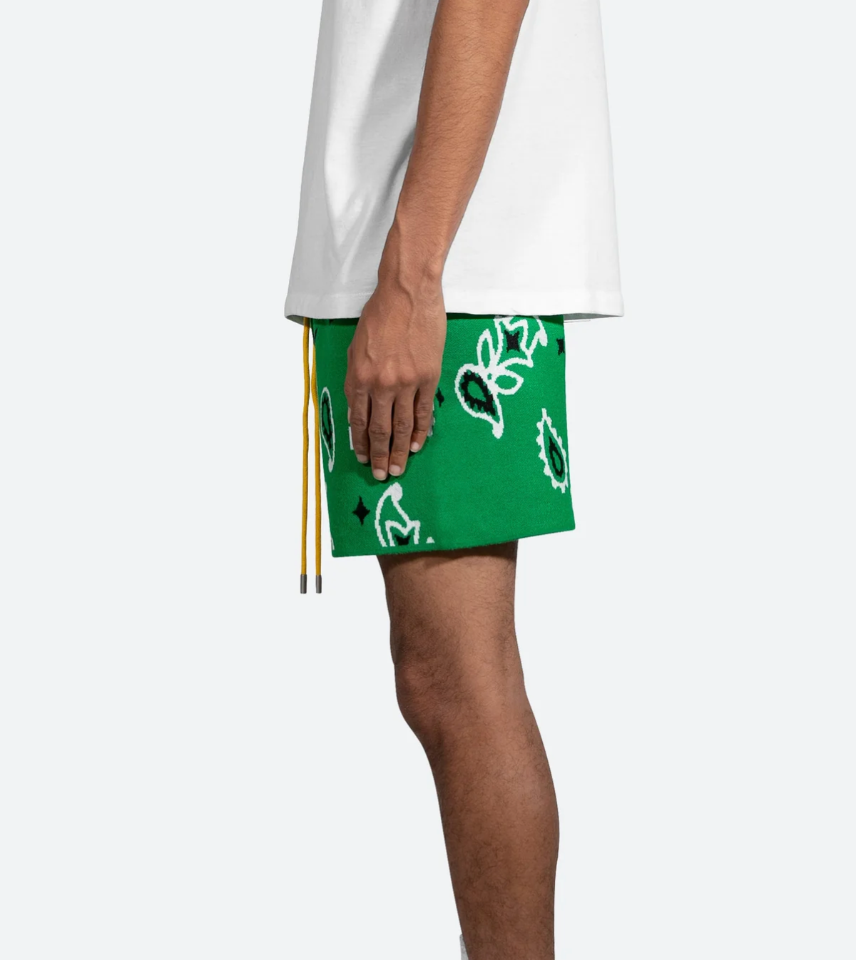 MNML paisley knit shorts (Green)