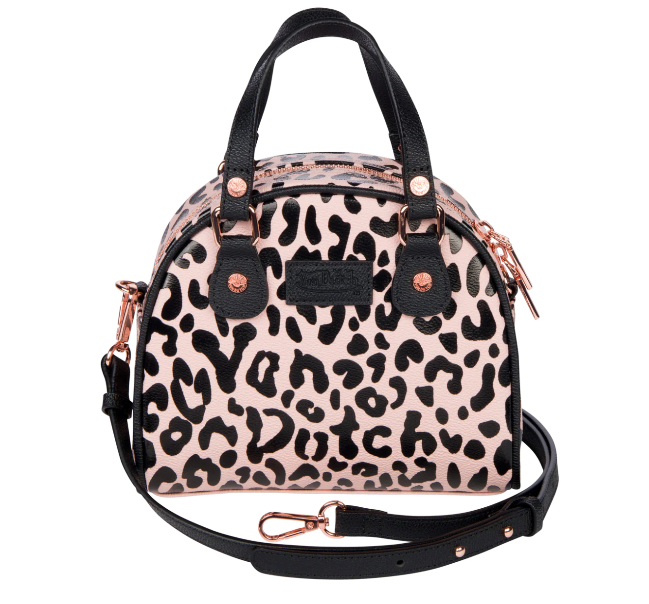 Von Dutch leopard bowling bag - pink