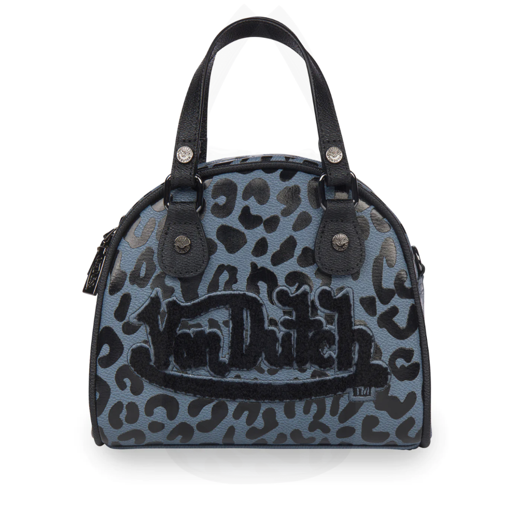 Von Dutch leopard bowling bag - navy