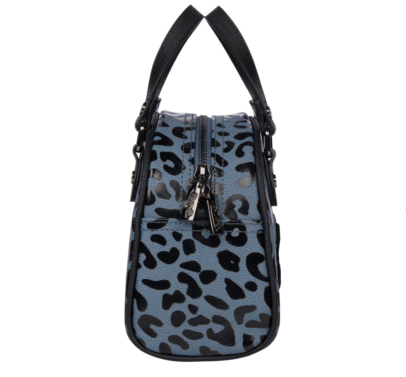 Von Dutch leopard bowling bag - navy