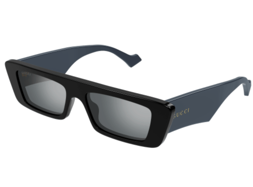 GUCCI lettering sunglasses (navy/black)