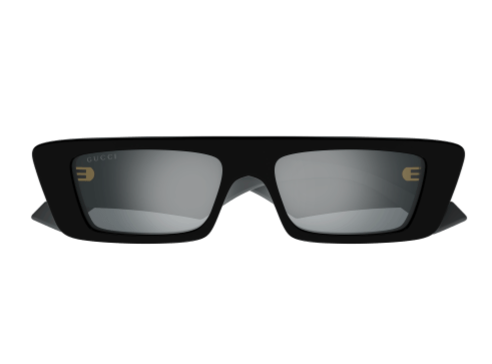 GUCCI lettering sunglasses (navy/black)