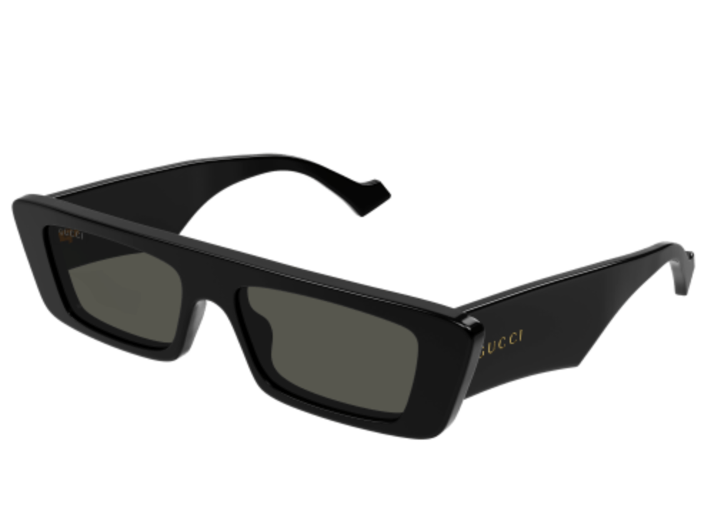 GUCCI lettering sunglasses (black/black)