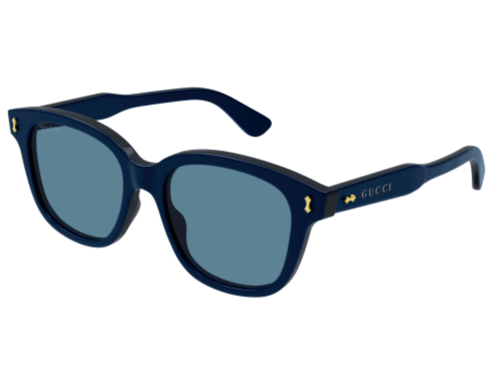 GUCCI logo sunglasses (blue/blue)