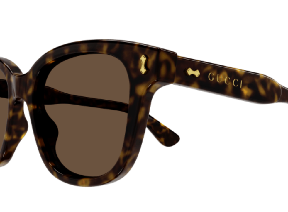 GUCCI logo sunglasses (brown/brown)