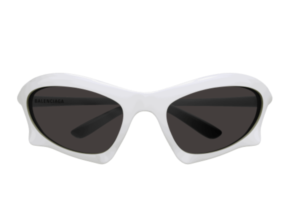 Balenciaga bio injected sunglasses (white/black)