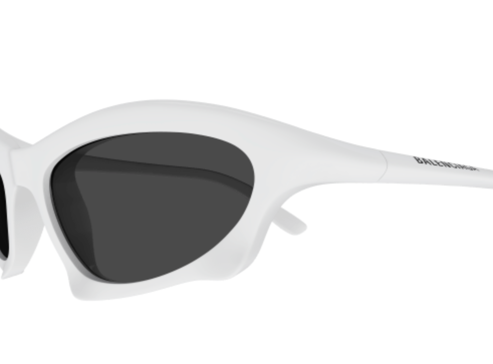 Balenciaga bio injected sunglasses (white/black)