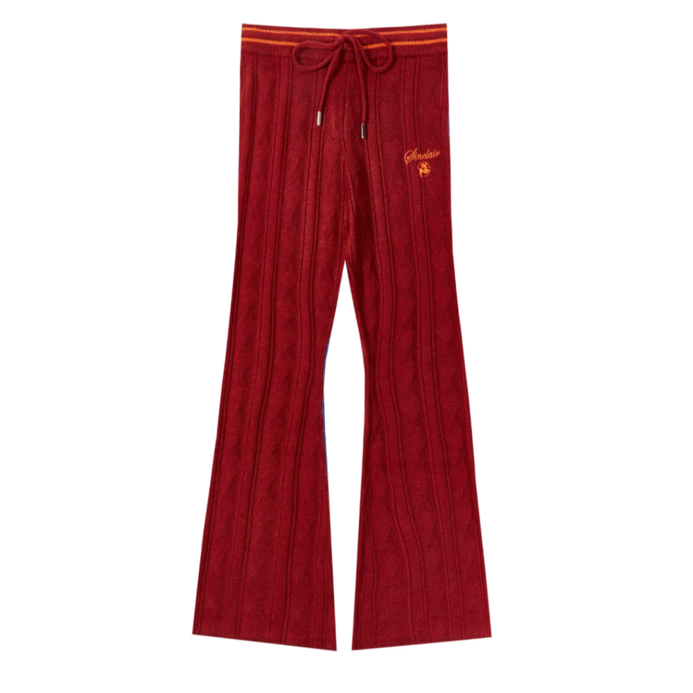 SINCLAIR DAISY LANE KNIT PANT (BURGUNDY)