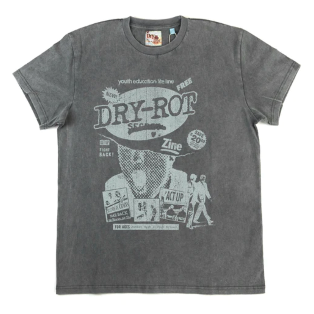 DRY ROT YOUTH EDUCATION TEE (GREY)