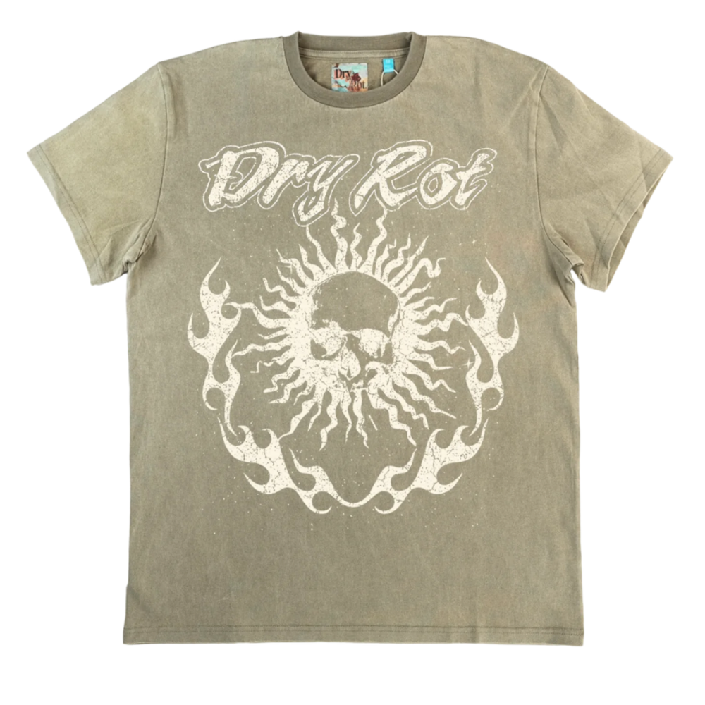 DRY ROT BLAZE TEE (TAN)