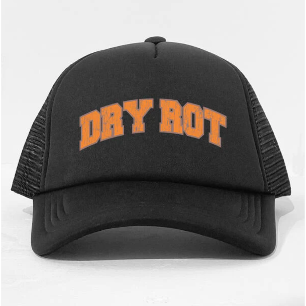 DRY ROT Sole trucker hat (black)