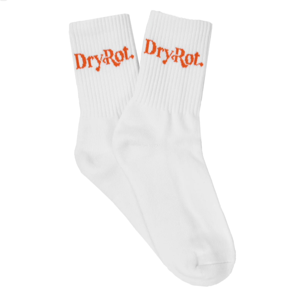 DRY ROT CLASSIC SOCKS (WHITE)