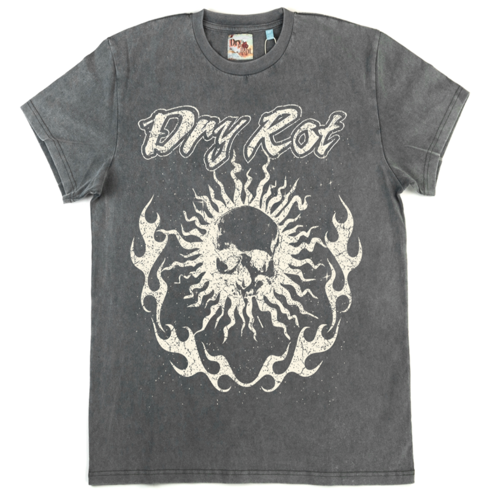 Dry Rot  BLAZE TEE (GREY)