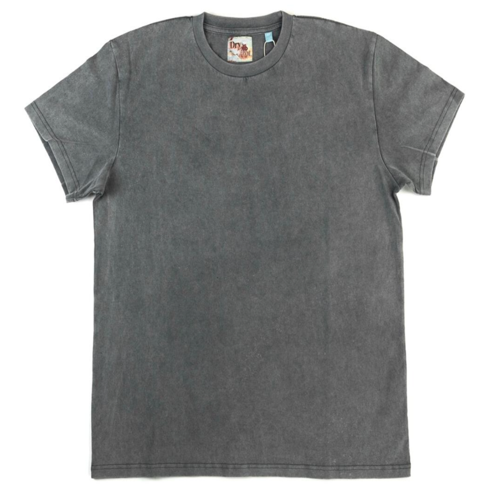 DRY ROT CLASSIC VINTAGE WASH TEE (DARK GREY)