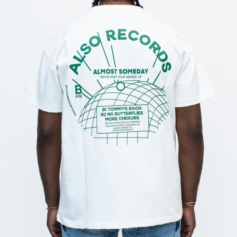 Almost Someday HI-Fi tee (White/Green)