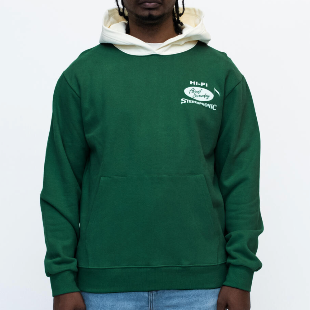 Almost Someday HI-Fi hoodie (Green/White)