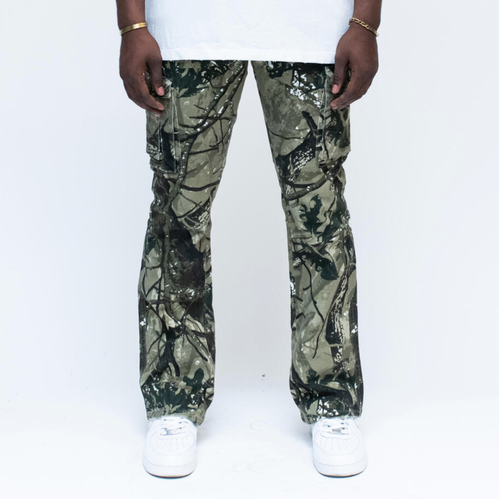 Almost Someday Gather Cargo denim (Green/Camo)