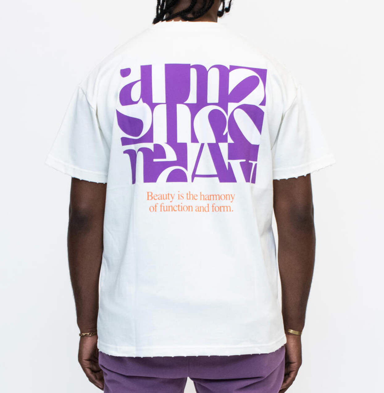 Almost Someday Harmony tee (Cream/Purple)