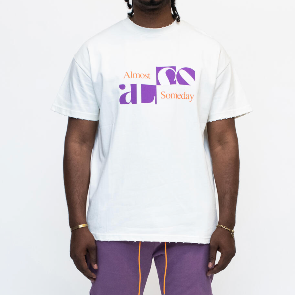 Almost Someday Harmony tee (Cream/Purple)