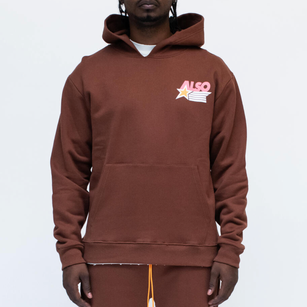 Almost Someday Capital hoodie (Brown)