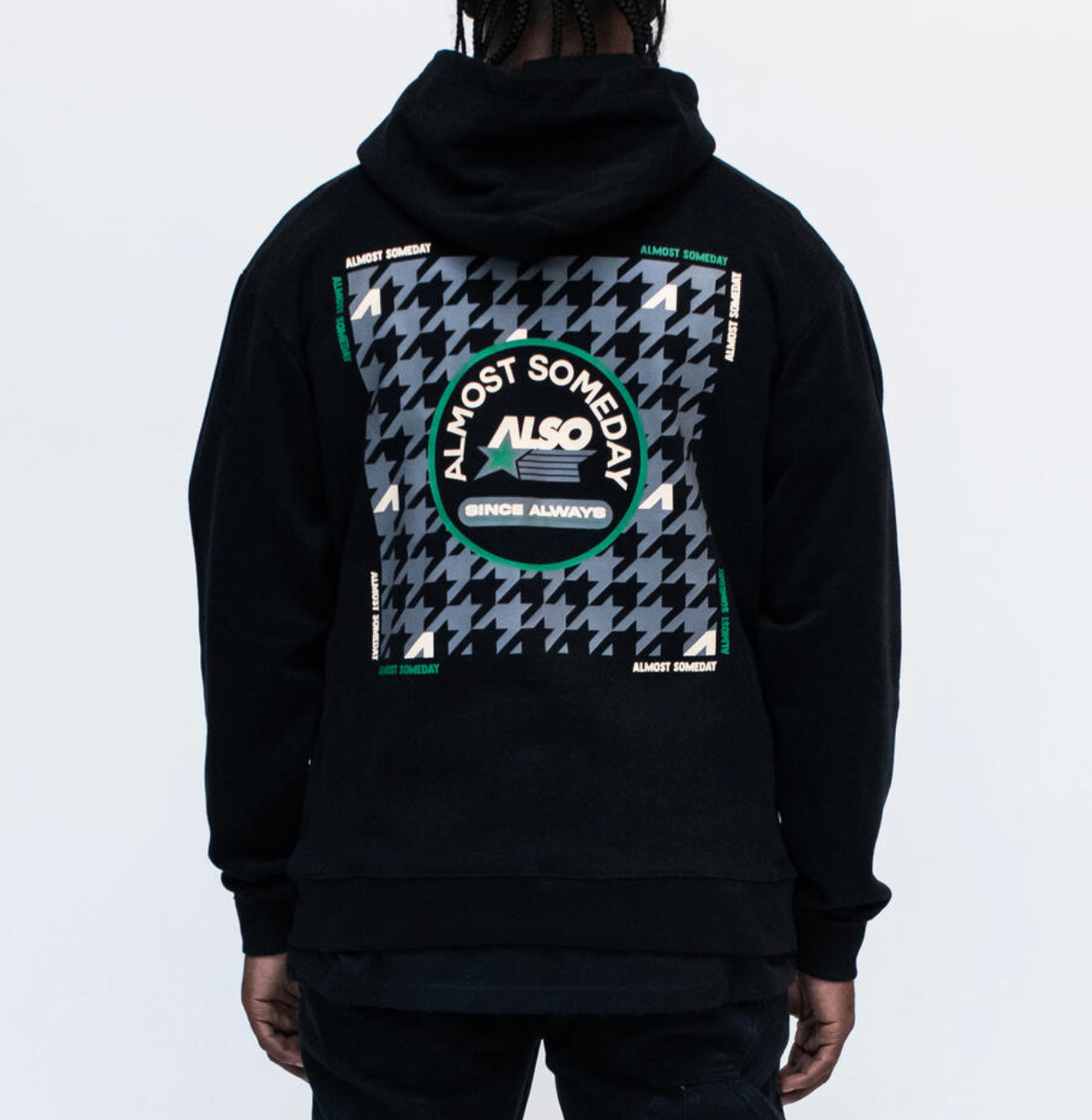 Almost Someday Capital hoodie (Black)