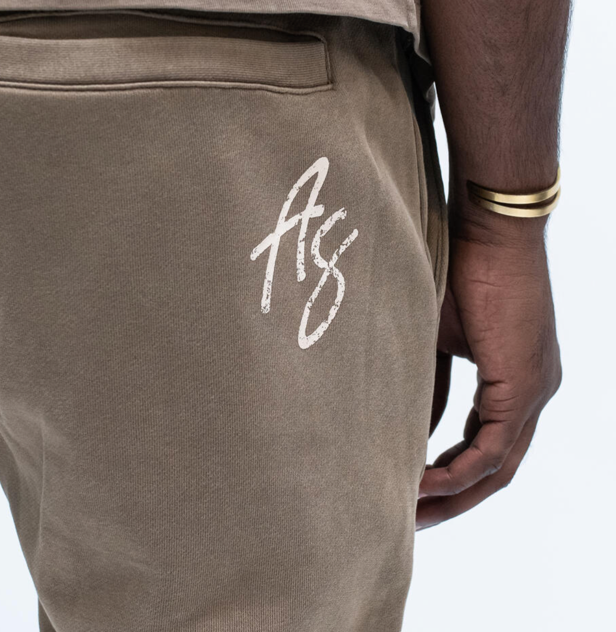 Almost Someday Signature Sunfade Flare Sweatpant (Brown)