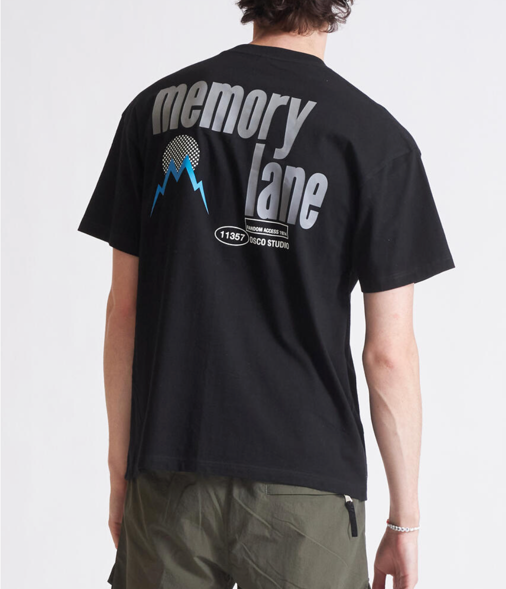 Memory Lane Lower Case Tee (Black)