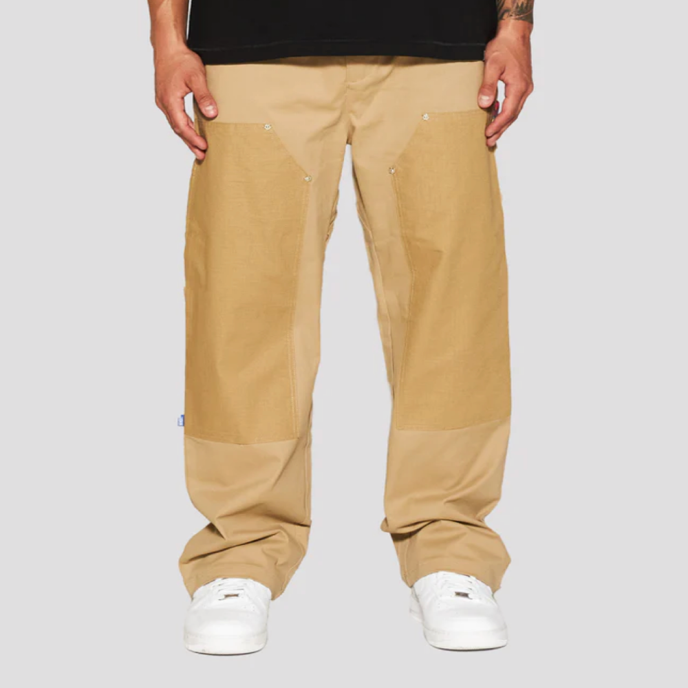 Memory Lane Operator Double Knee Pants (Khaki)