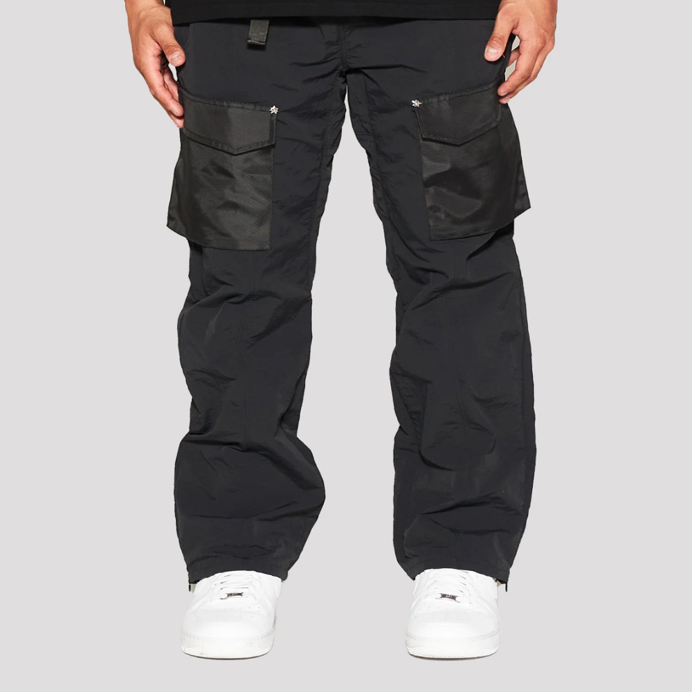 Memory Lane Utility Cargo Pants (Black)