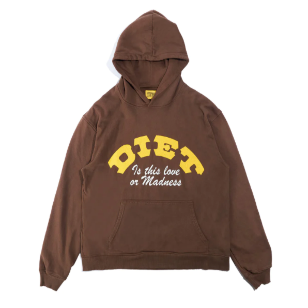 Diet Starts Monday Madness Hoodie (Brown)