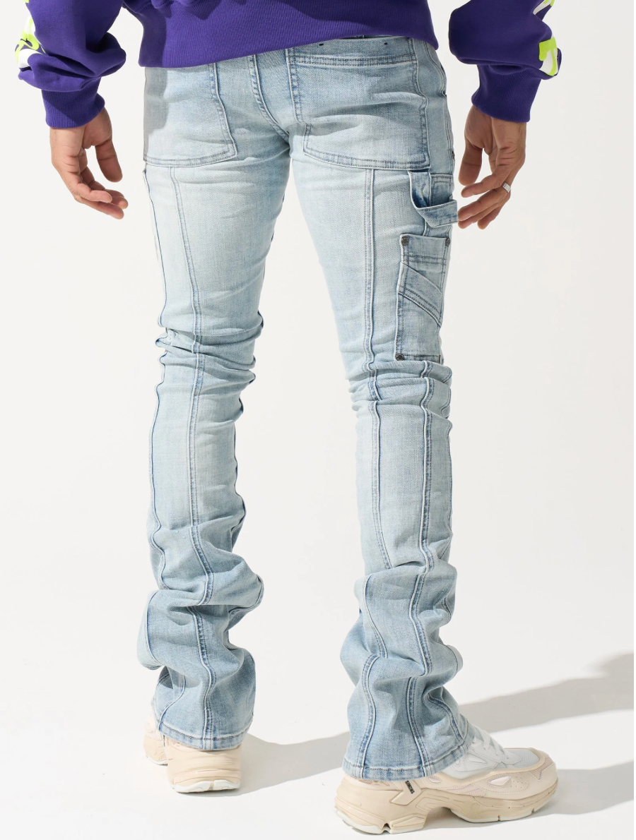 Serenede "Sky" stacked jeans