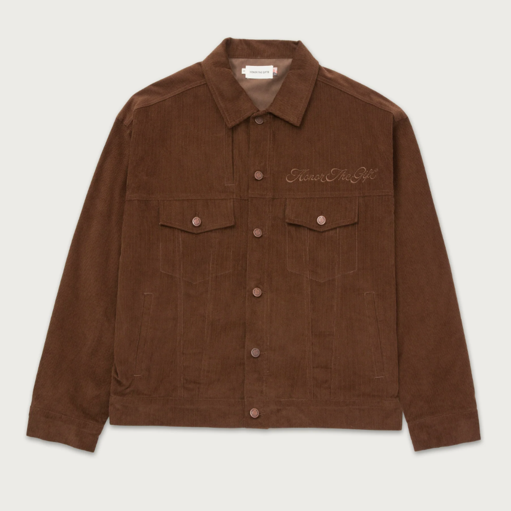 Honor The Gift Holiday Trucker Jacket (Brown)