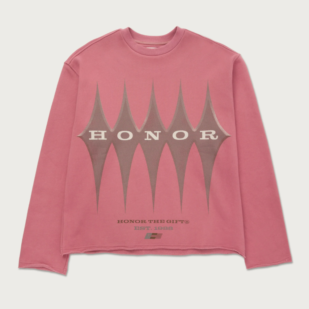 Honor The Gift Raw Edge Pullover (Mauve)