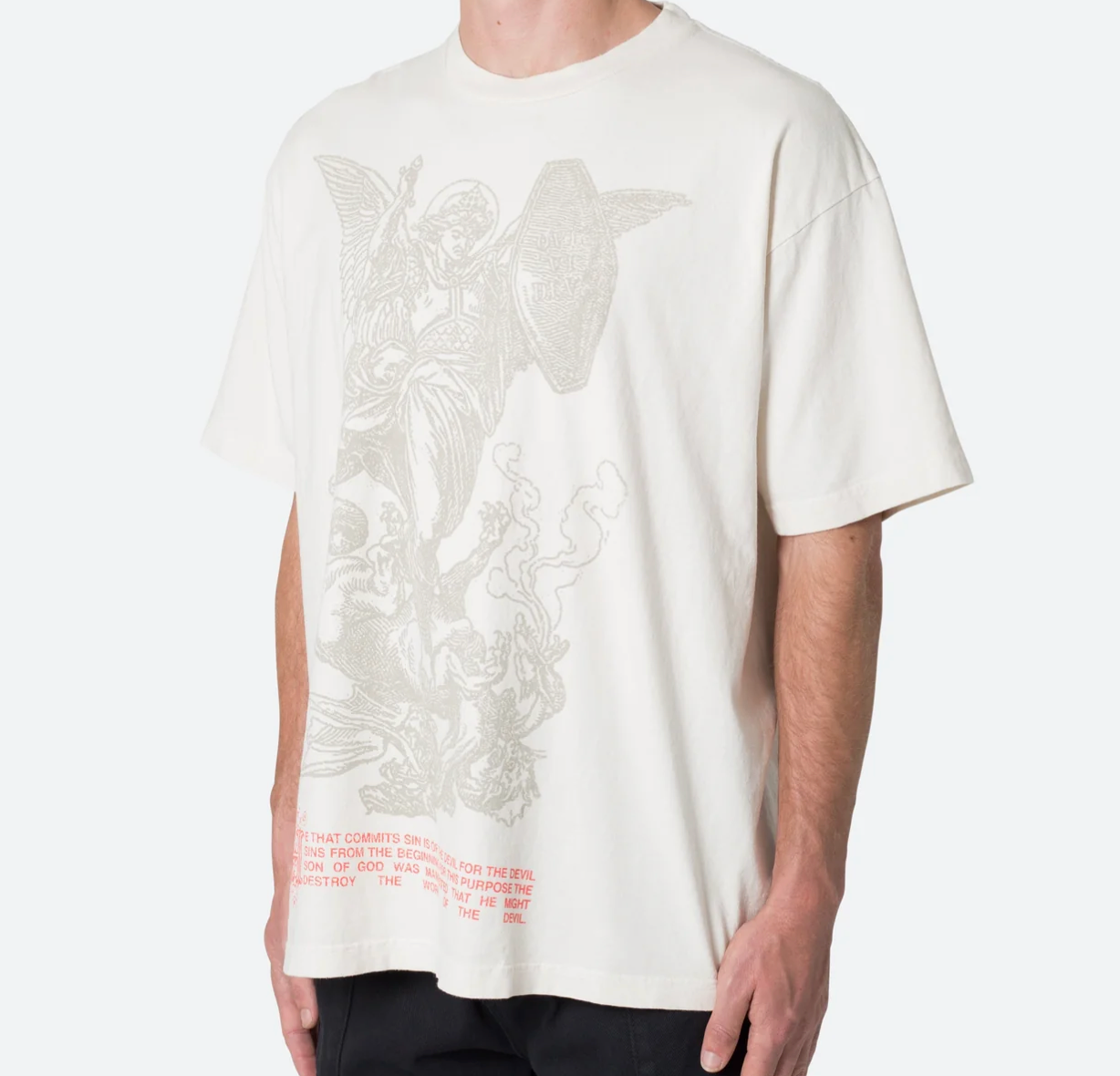 MNML DEFEAT YOUR DEMONS TEE - Off White