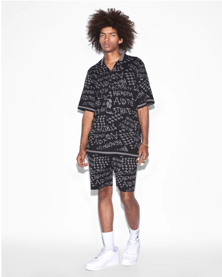 KSUBI Heroism Knit Resort Ss Shirt (Black)