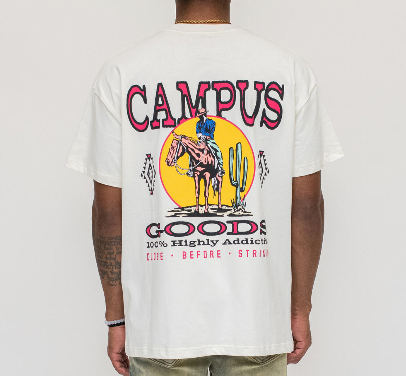 Campus Western t shirt (Off White)