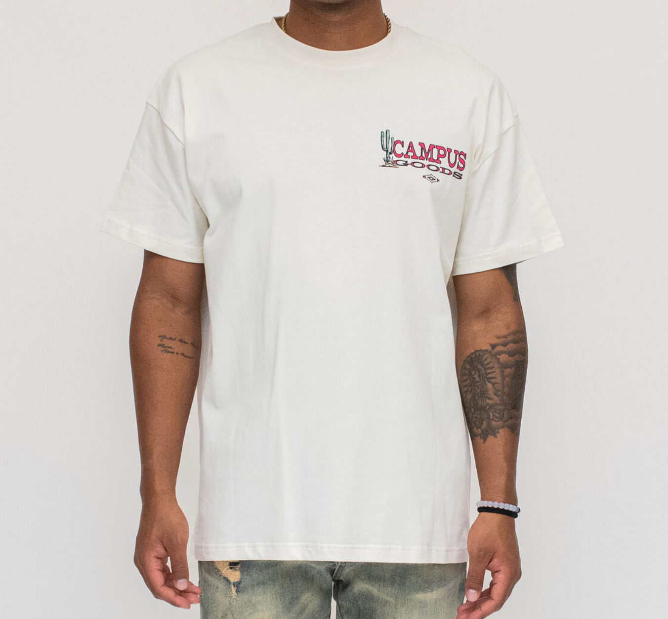 Campus Western t shirt (Off White)