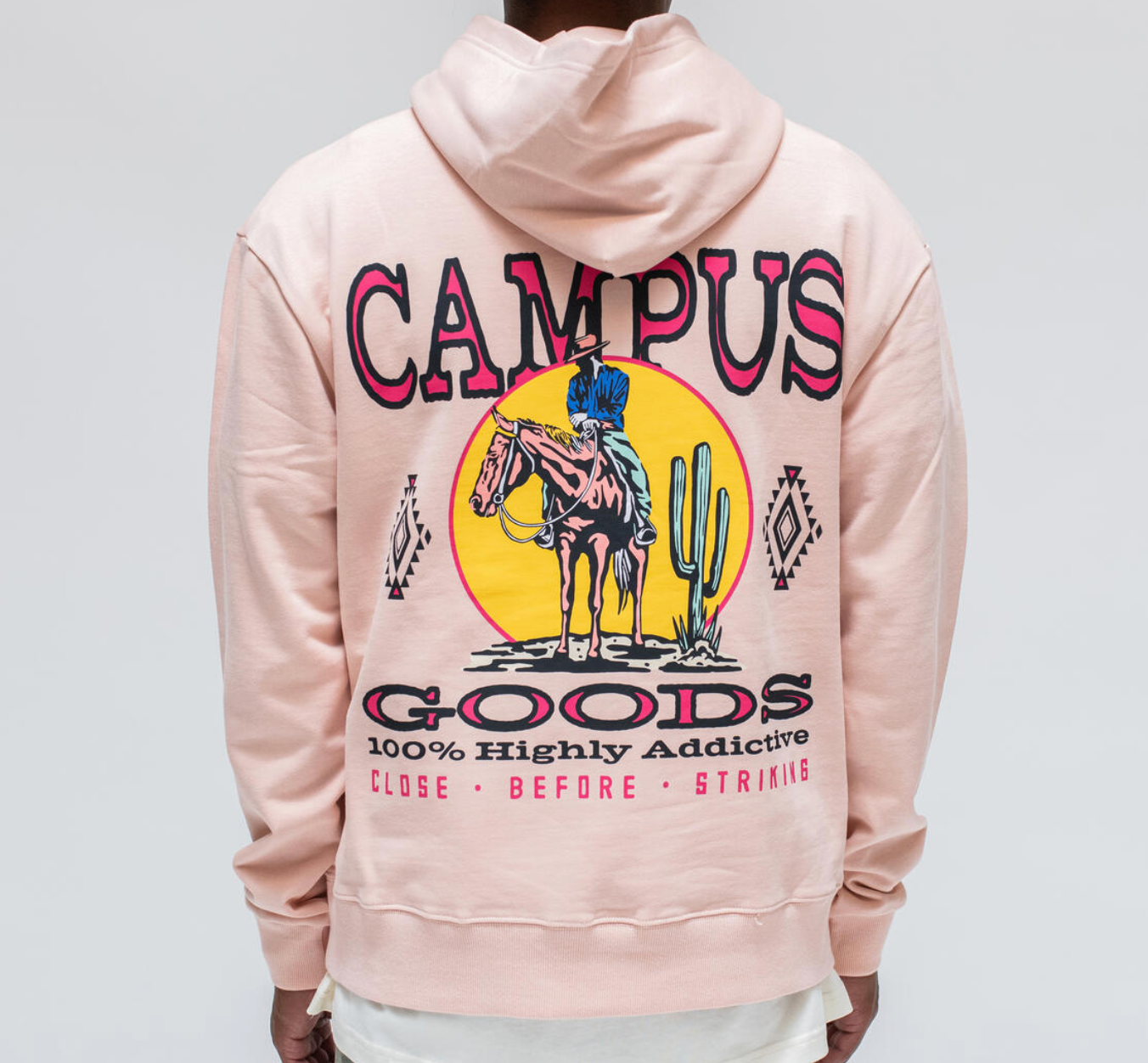 Campus Western Hoodie (Pink)